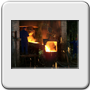 From cupola furnace every 20 min. the melted iron is poured out, at temp. about 1.450 °C